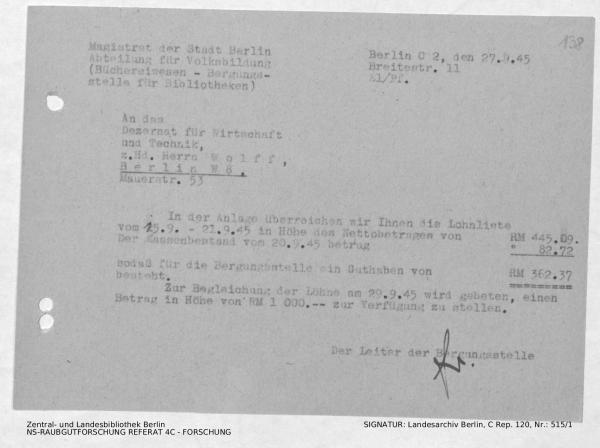 Landesarchiv Berlin, C Rep. 120 Nr. 515/1, Bl. 138