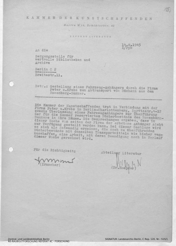 Landesarchiv Berlin, C Rep. 120 Nr. 515/1, Bl. 153