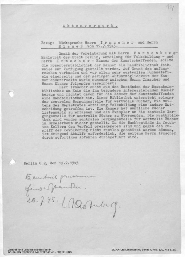 Landesarchiv Berlin, C Rep. 120 Nr. 515/1, Bl. 154