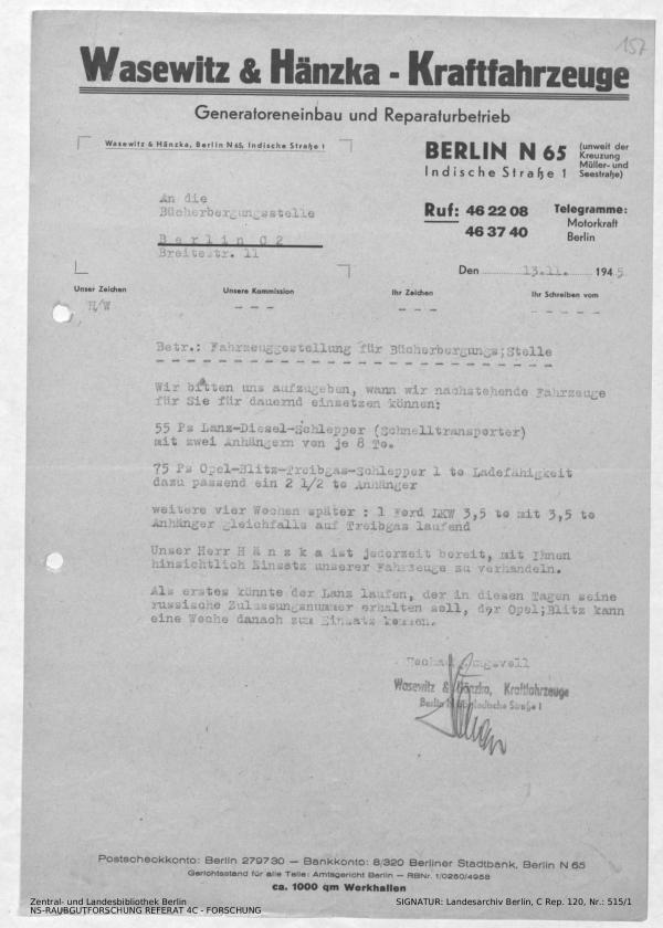 Landesarchiv Berlin, C Rep. 120 Nr. 515/1, Bl. 157