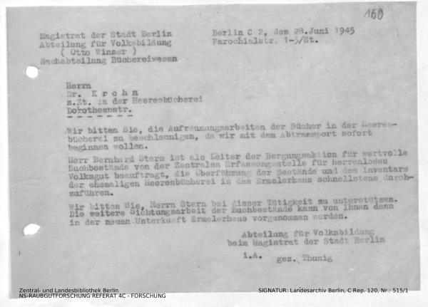 Landesarchiv Berlin, C Rep. 120 Nr. 515/1, Bl. 160