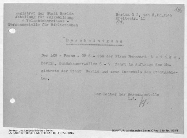 Landesarchiv Berlin, C Rep. 120 Nr. 515/1, Bl. 166