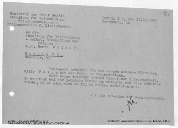 Landesarchiv Berlin, C Rep. 120 Nr. 515/1, Bl. 167