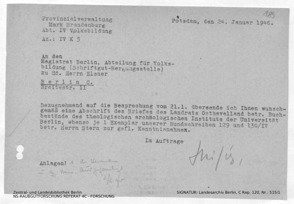 Landesarchiv Berlin, C Rep. 120 Nr. 515/1, Bl. 189