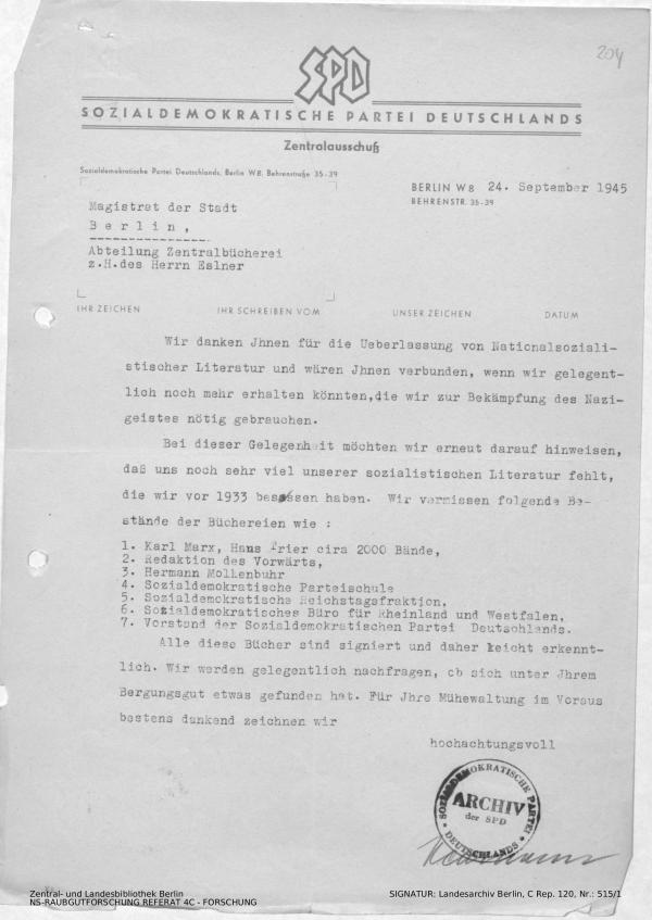 Landesarchiv Berlin, C Rep. 120 Nr. 515/1, Bl. 204