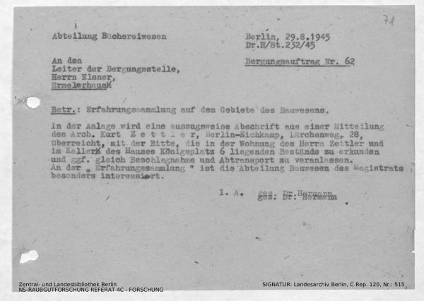 Landesarchiv Berlin, C Rep. 120 Nr. 515, Bl. 71