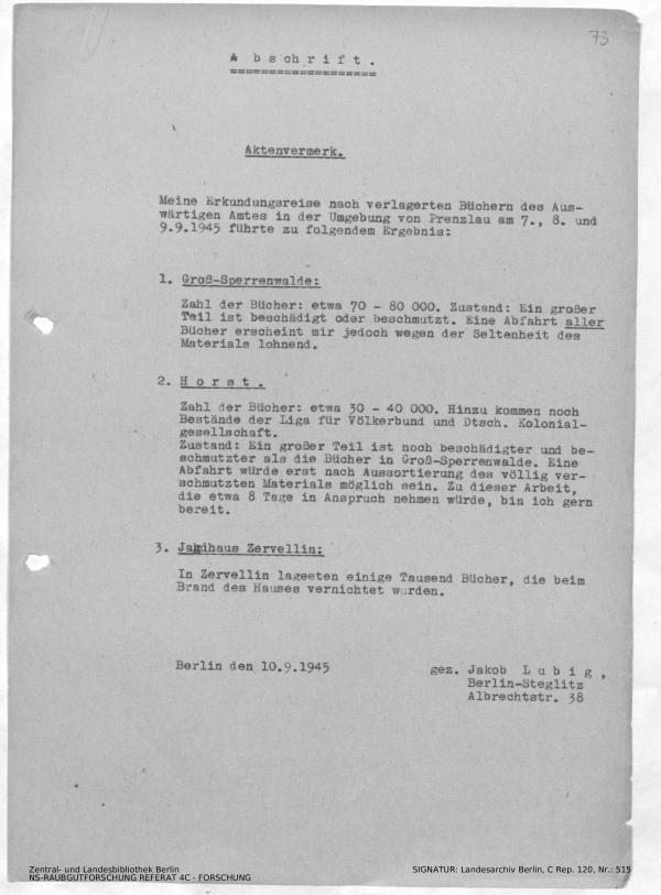 Landesarchiv Berlin, C Rep. 120 Nr. 515, Bl. 73