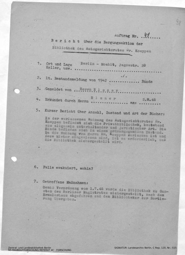 Landesarchiv Berlin, C Rep. 120 Nr. 515, Bl. 98