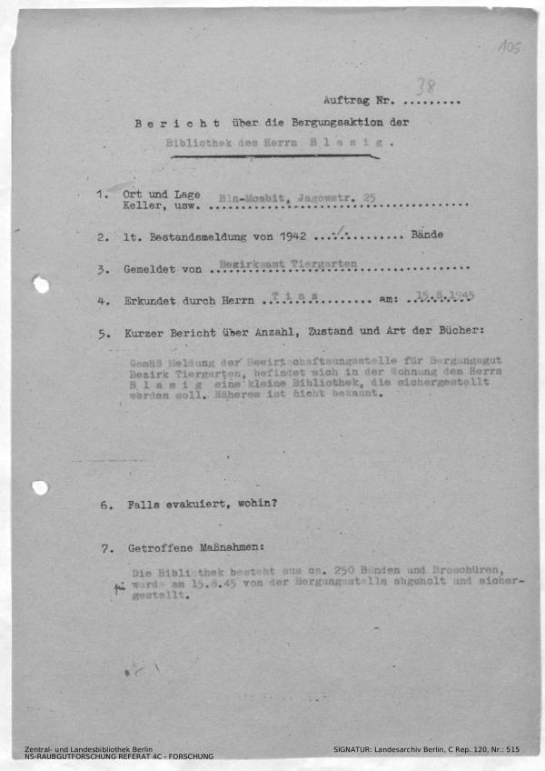 Landesarchiv Berlin, C Rep. 120 Nr. 515, Bl. 105