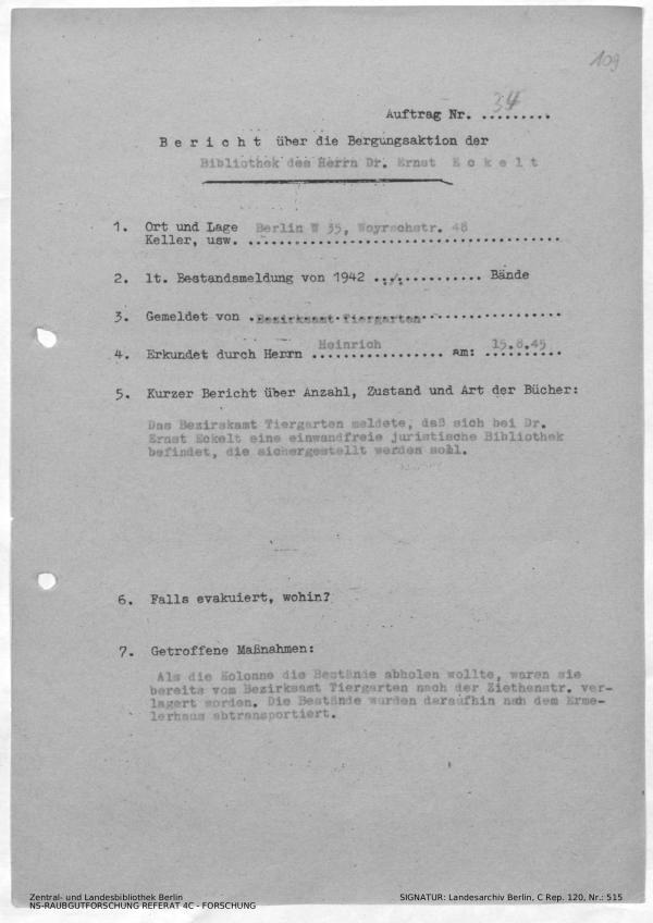 Landesarchiv Berlin, C Rep. 120 Nr. 515, Bl. 109