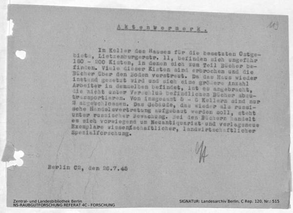 Landesarchiv Berlin, C Rep. 120 Nr. 515, Bl. 119