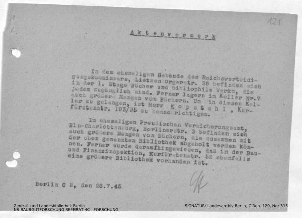 Landesarchiv Berlin, C Rep. 120 Nr. 515, Bl. 121