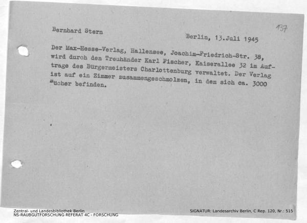 Landesarchiv Berlin, C Rep. 120 Nr. 515, Bl. 137