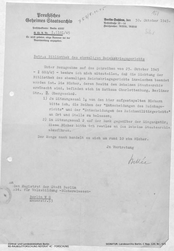 Landesarchiv Berlin, C Rep. 120 Nr. 515, Bl. 157