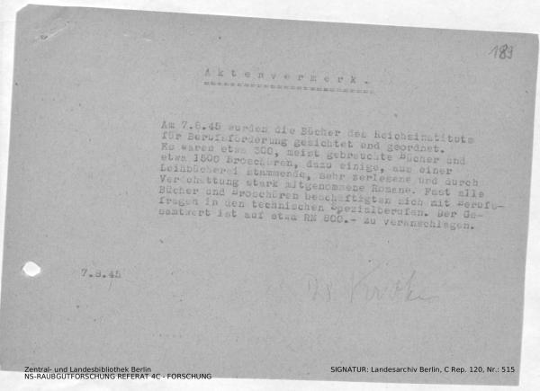 Landesarchiv Berlin, C Rep. 120 Nr. 515, Bl. 189