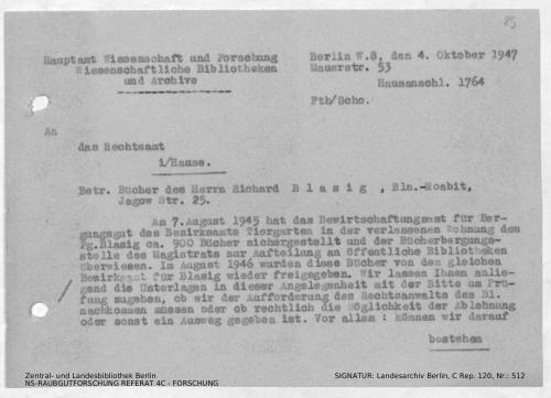 Landesarchiv Berlin, C Rep. 120 Nr. 512, Bl. 85