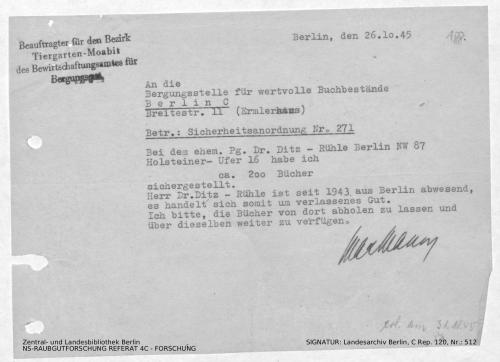 Landesarchiv Berlin, C Rep. 120 Nr. 512, Bl. 188