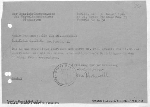 Landesarchiv Berlin, C Rep. 120 Nr. 512, Bl. 261
