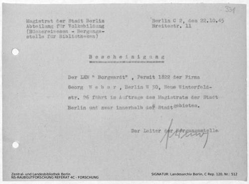 Landesarchiv Berlin, C Rep. 120 Nr. 512, Bl. 331