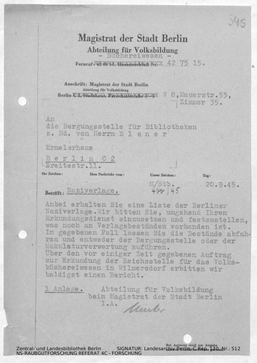 Landesarchiv Berlin, C Rep. 120 Nr. 512, Bl. 345