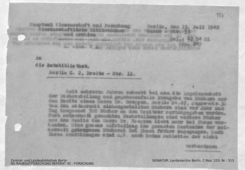 Landesarchiv Berlin, C Rep. 120 Nr. 513, Bl. 187