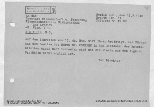 Landesarchiv Berlin, C Rep. 120 Nr. 513, Bl. 188