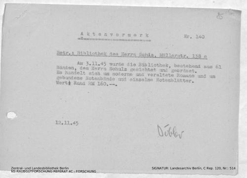 Landesarchiv Berlin, C Rep. 120 Nr. 514, Bl. 85