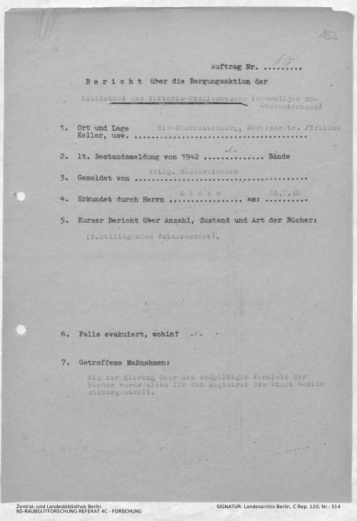 Landesarchiv Berlin, C Rep. 120 Nr. 514, Bl. 152