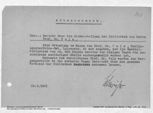Landesarchiv Berlin, C Rep. 120 Nr. 514, Bl. 165
