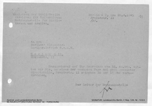 Landesarchiv Berlin, C Rep. 120 Nr. 515/1, Bl. 11