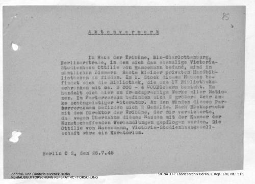 Landesarchiv Berlin, C Rep. 120 Nr. 515, Bl. 85