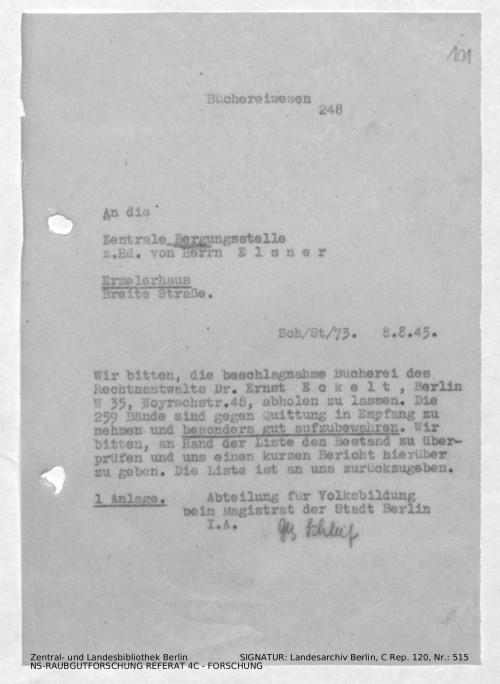 Landesarchiv Berlin, C Rep. 120 Nr. 515, Bl. 101