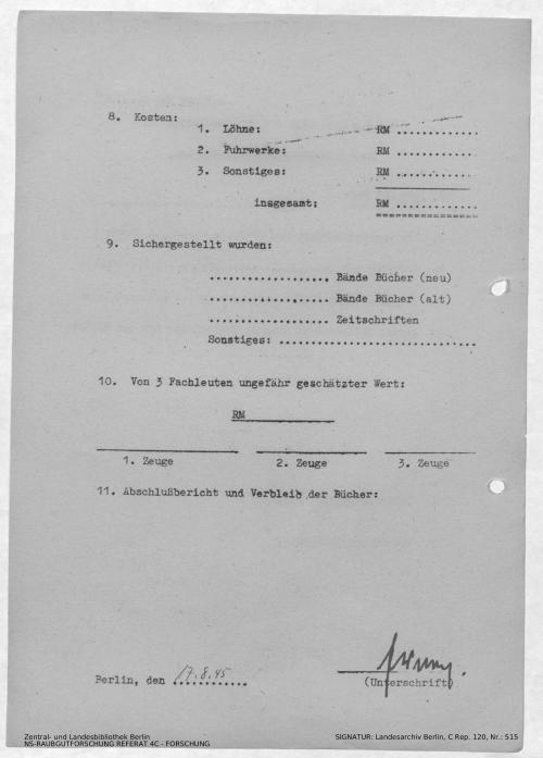 Landesarchiv Berlin, C Rep. 120 Nr. 515, Bl. 109